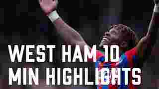 Crystal Palace 2-2 West Ham | 9 min highlights