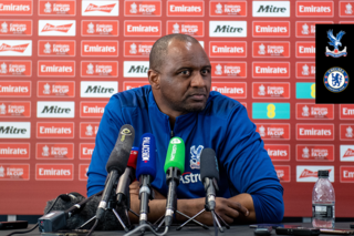 The manager takes questions from the press before the FA cup semi-final fixture