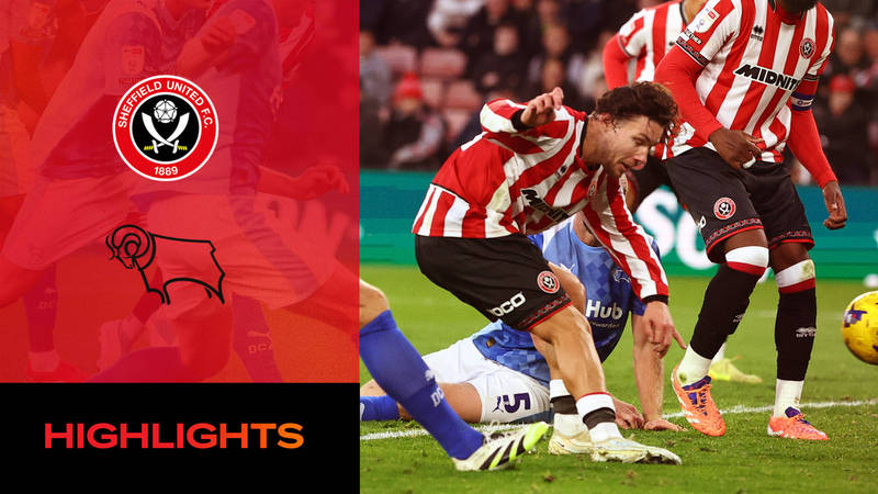 Blades v Derby - match action