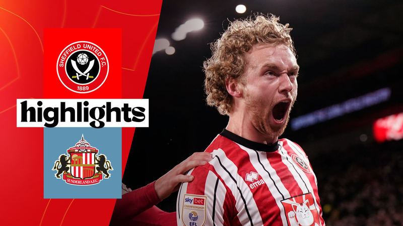 Blades v Sunderland - match action