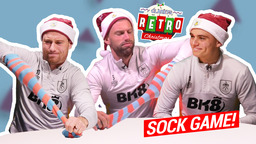 TWINE, BARNES AND TAYLOR GO HEAD TO HEAD IN SOCK GAME